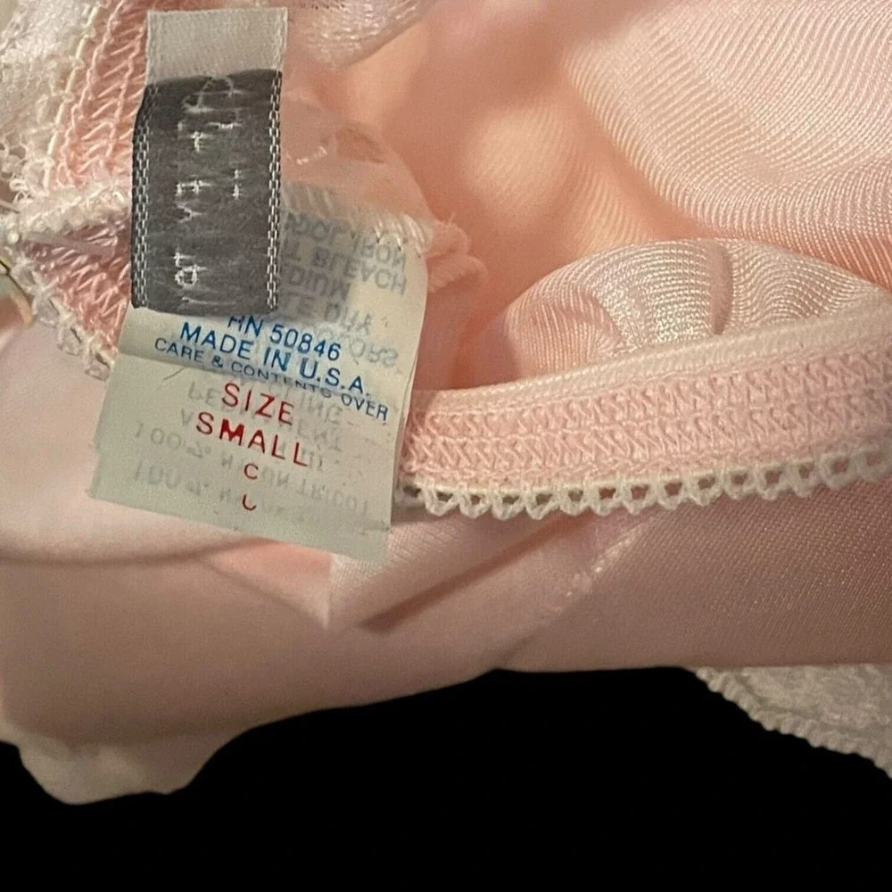 Vintage 80s Deadstock Ashley Taylor Pink Lingerie Lace Sissy Panties Girly Small